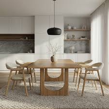 Natural Oak Rectangular Dining Table