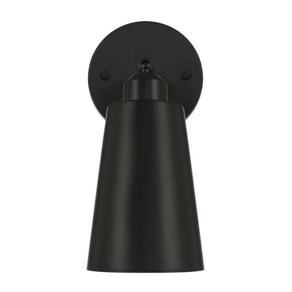 Alvar Matte Black Metal Wall Sconce