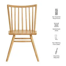 Alvar Natural Wood Spindle Back Chair