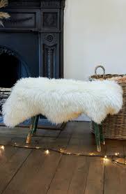 Cream Sheepskin Throw