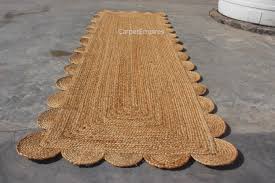 Natural Scalloped Jute Runner