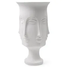 Dora Maar Matte White Porcelain Multi Face Vase