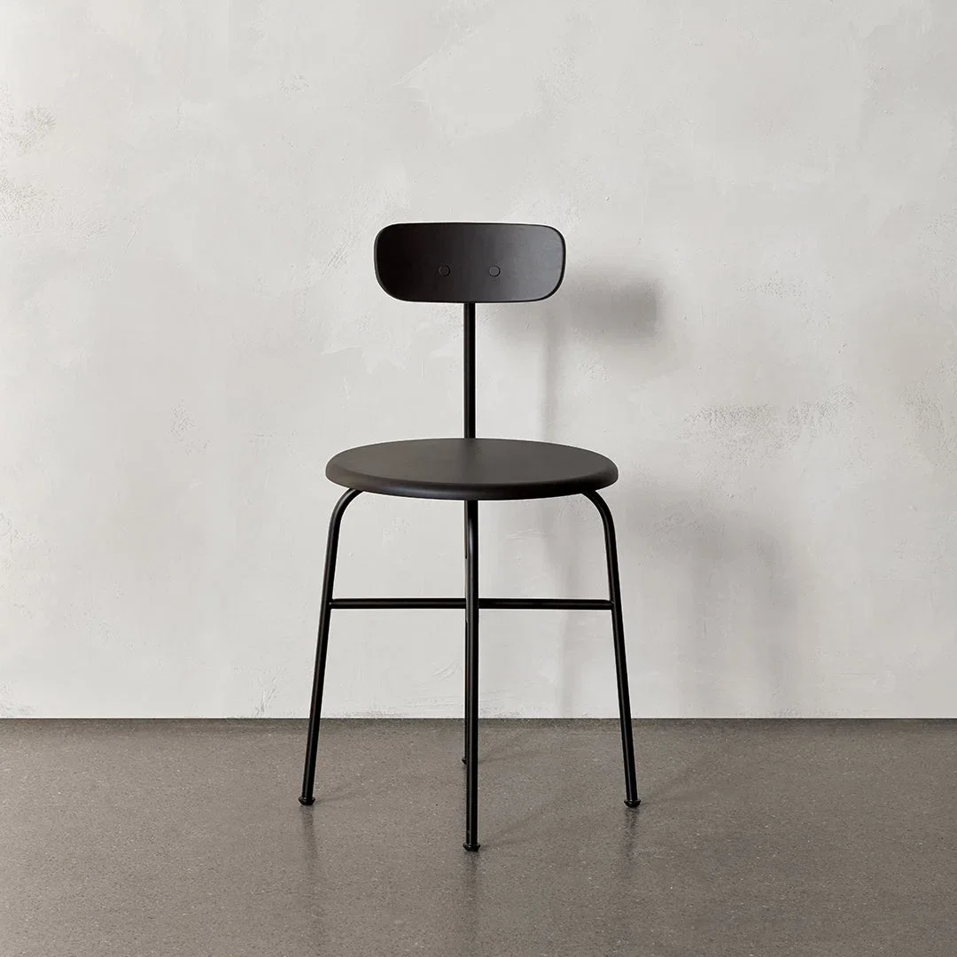 Afteroom Minimalist Black Metal Dining Chair