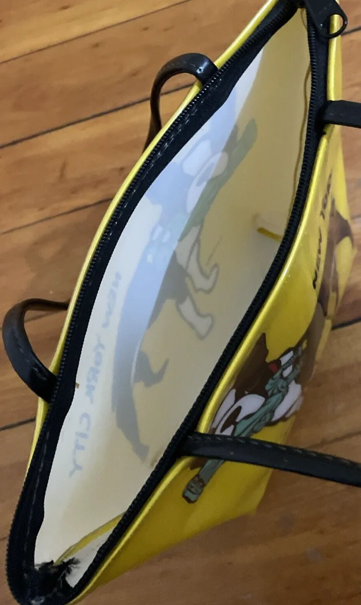 Yellow Graphic Tote Bag