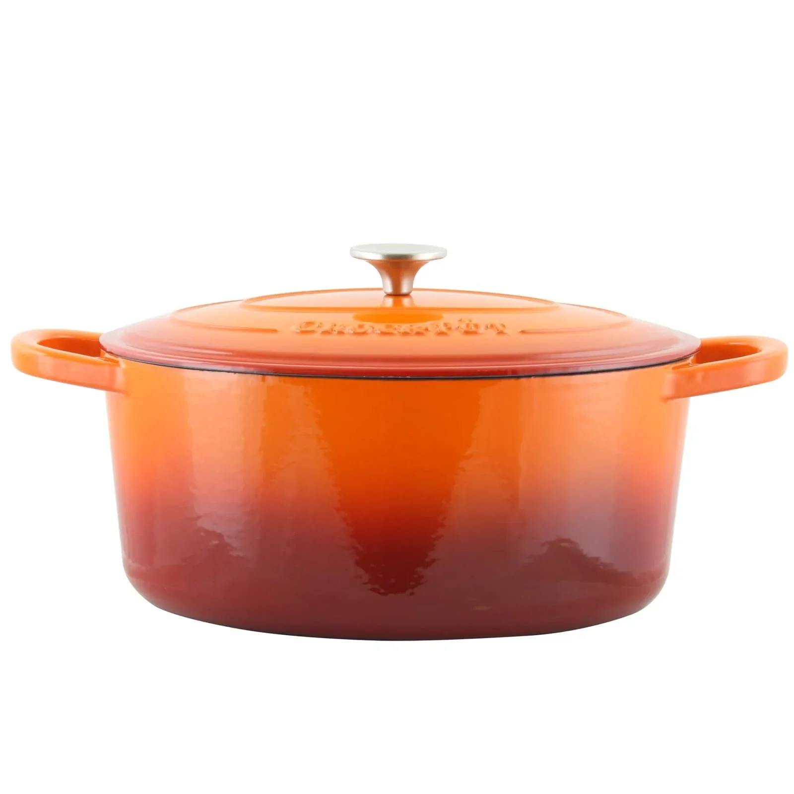 Crock-Pot Artisan Orange Oval Iron Dutch Oven