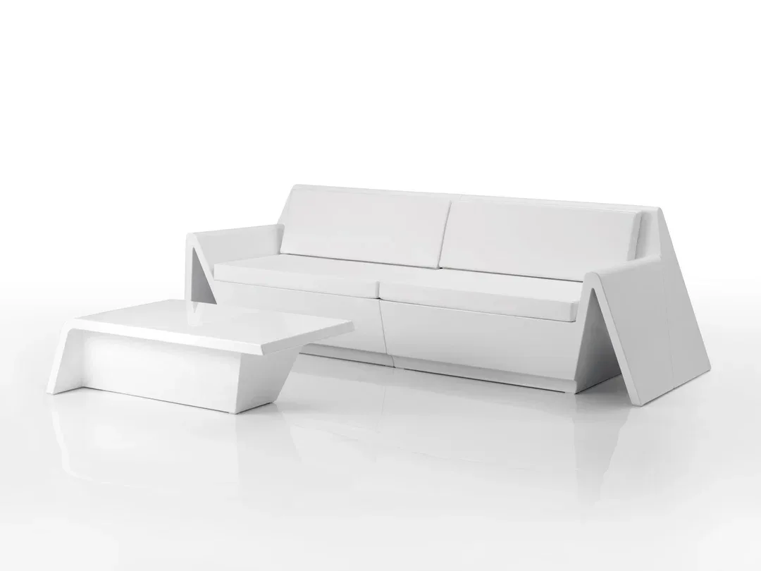 Rest Minimalist White Outdoor Sofa