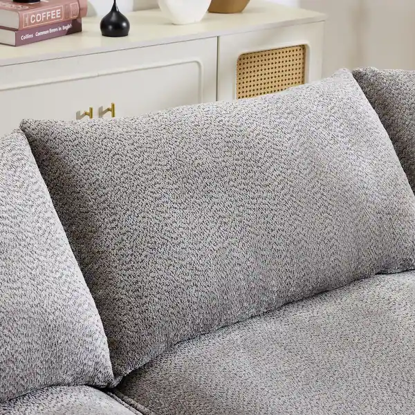 Curved Fabric Sofa