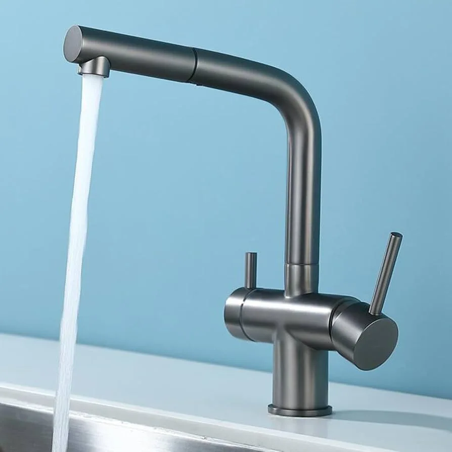 Brushed Brass Kitchen Faucet