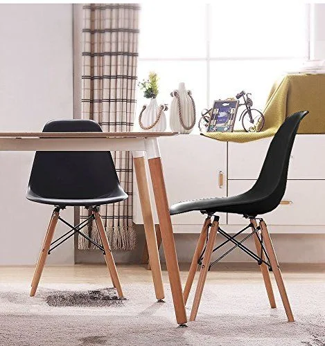 Mid-Century Modern Black Dining Chair
