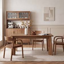 Solid Wood Rectangular Dining Table