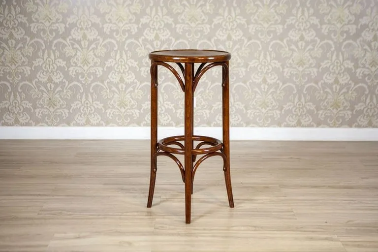 Round Bentwood Bar Stool
