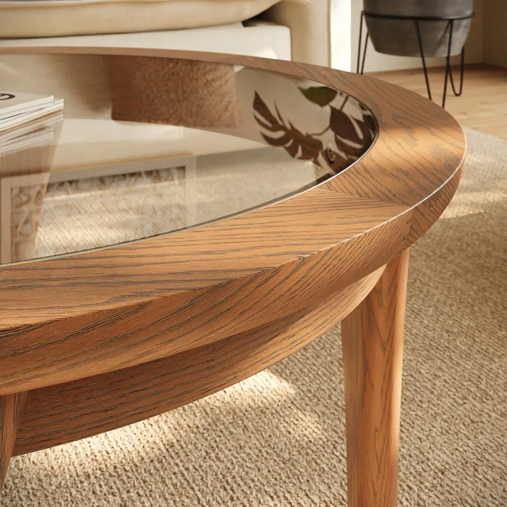 Round Glass Coffee Table