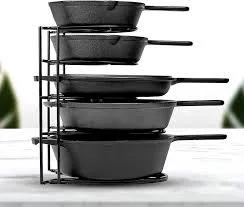 Black Iron Pan Organizer Rack