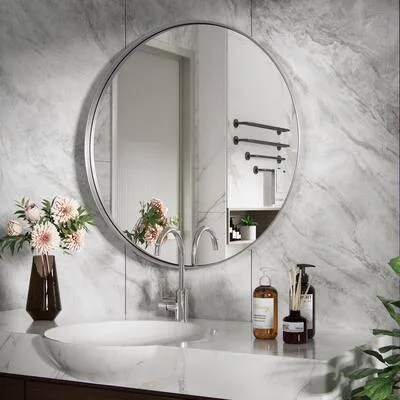 Minimalist Round Wall Mirror