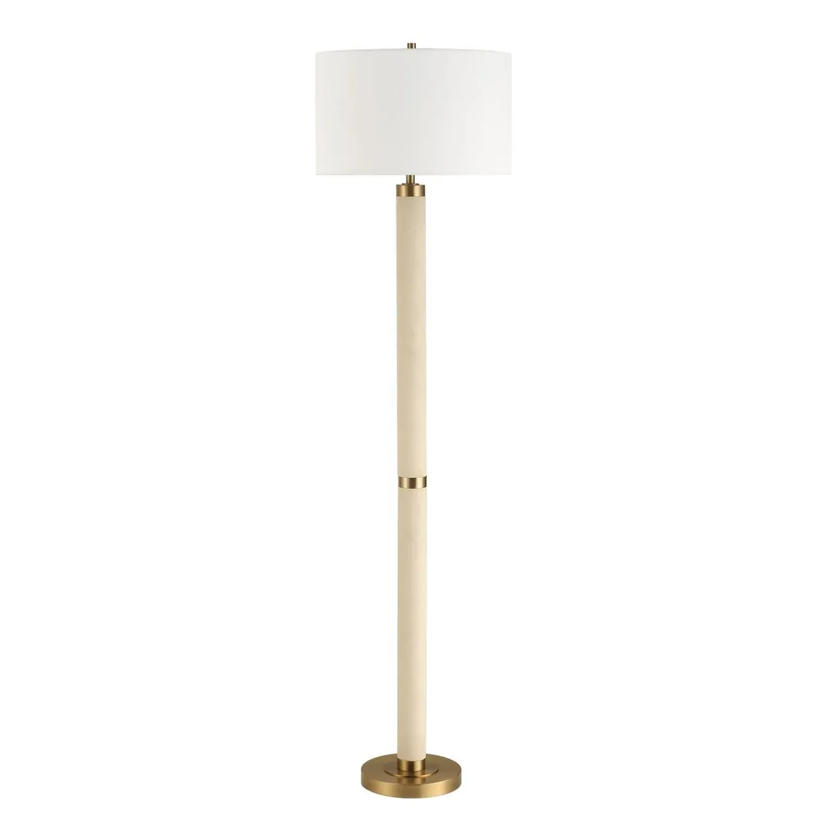 Westfield Cream and Brass Floor Lamp
