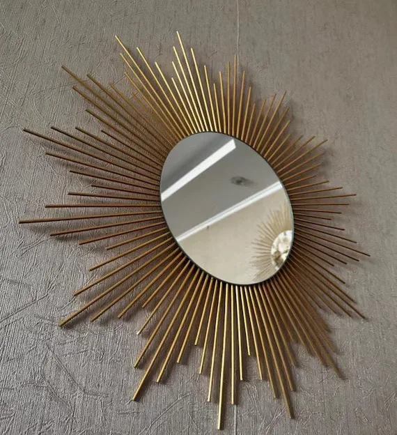 Gold Sunburst Wall Mirror