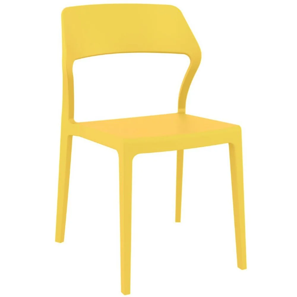 Snow Dining Chair Siesta Yellow Plastic Dining Chair