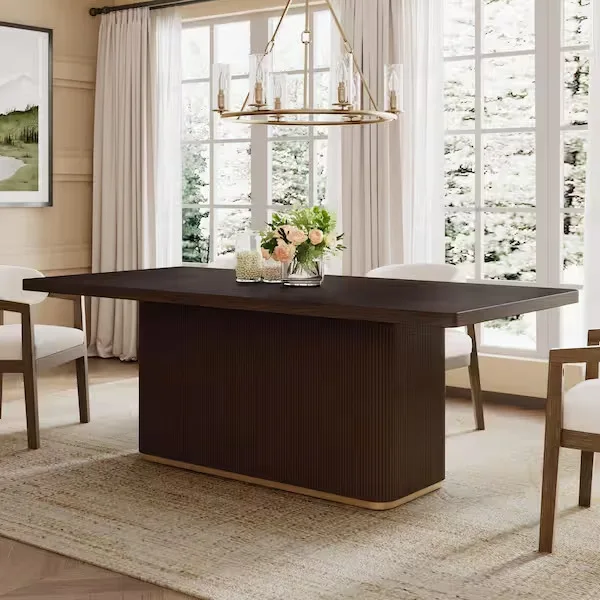 Modern Rectangular Wooden Dining Table