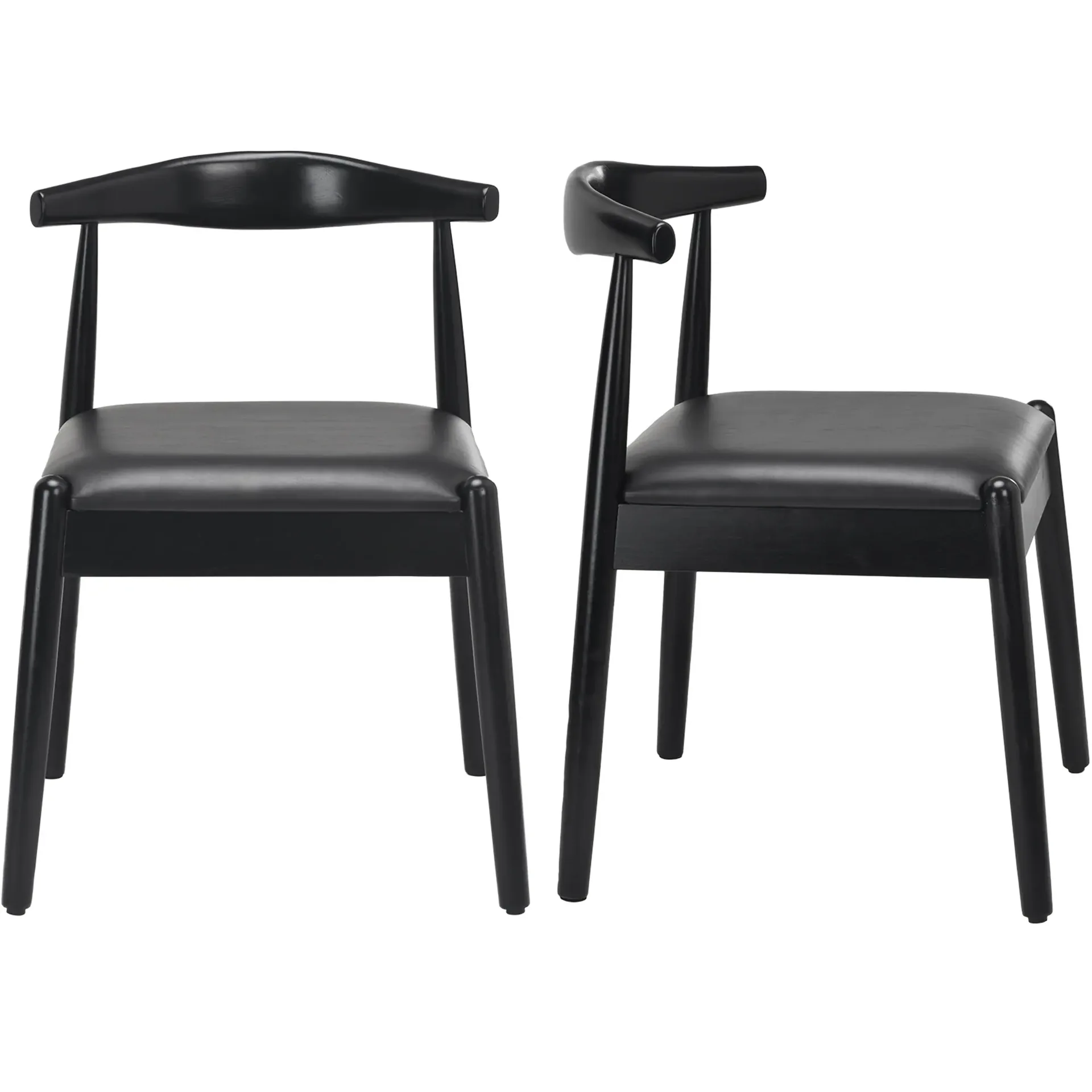 Black Mid-Century Modern Dining Chair