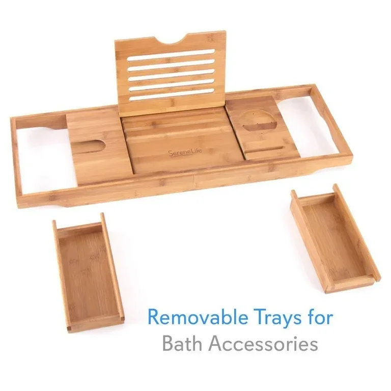 Natural Spa-Style Bathtub Caddy