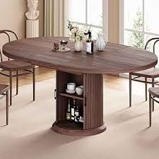 Oval Wood Dining Table
