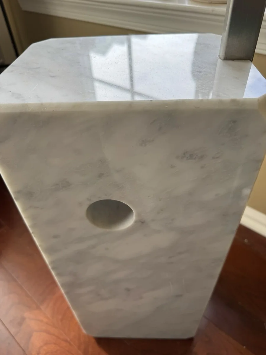 Flos Arco White Marble Arc Floor Lamp