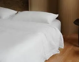 White Linen Bedding Set
