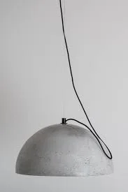 Concrete Dome Pendant Light