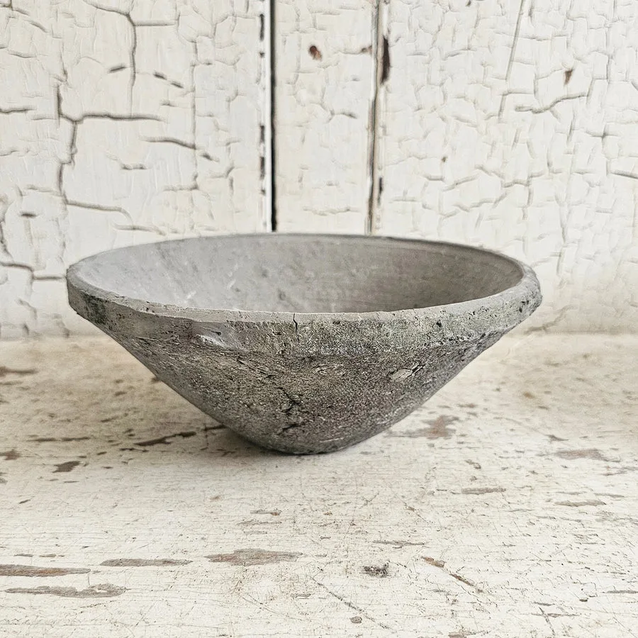 Rustic Gray Decorative Bowl
