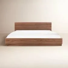 Mille Minimalist Wood Platform Bed