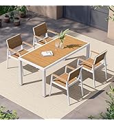 Rectangular Aluminum Outdoor Dining Table