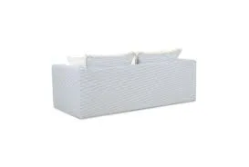 Revyn Blue and White Striped Sofa