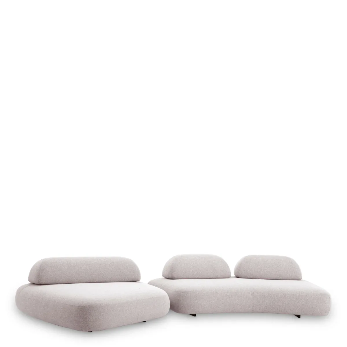 Residenza Curved Modular Pebble Sofa