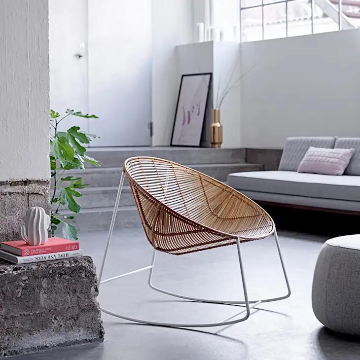 Modern Rattan Rocking Chair