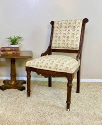 Victorian Eastlake Floral Antique Armchair
