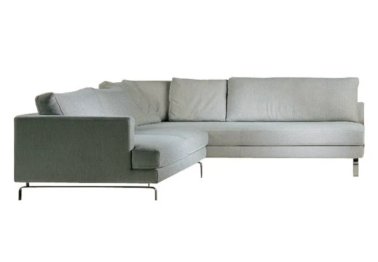 Carol Modern Gray Fabric Sectional Sofa