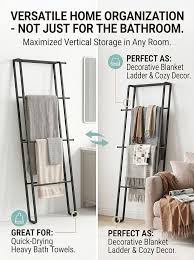 Matte Black Metal Blanket Ladder
