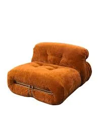 Soriana Orange Fabric Modular Lounge Chair