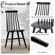 Black Spindle Back Chair