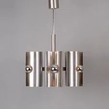 Mid-Century Modern Cylindrical Pendant Light