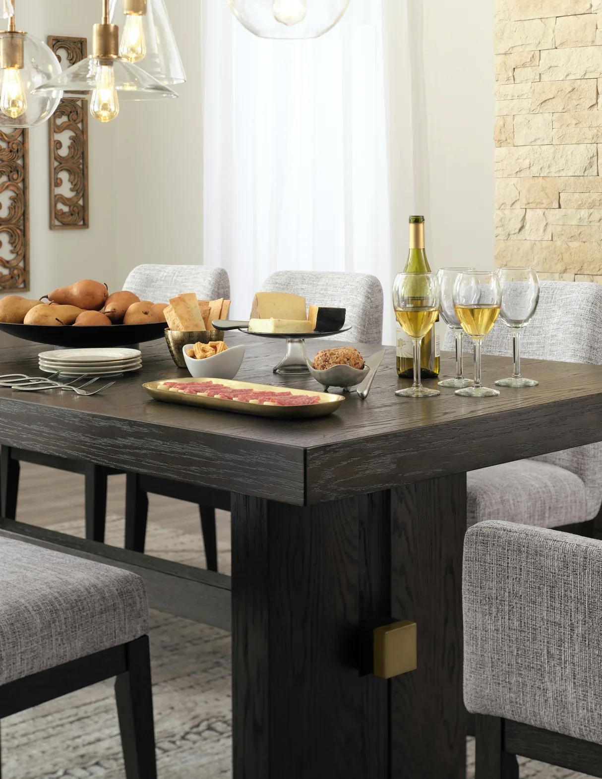 Burkhaus Rectangular Wood Dining Table