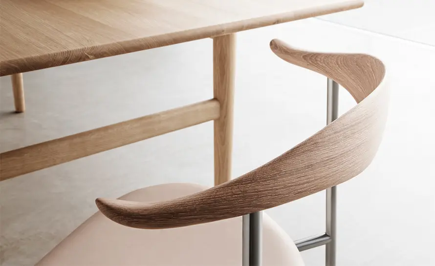 Curved Wood Dining Chair