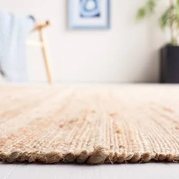 Natura Collection Natural and Navy Wool Area Rug