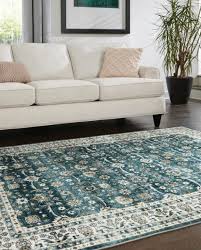 Oriental Weavers Sumter SUM08 Teal/Ivory Area Rug