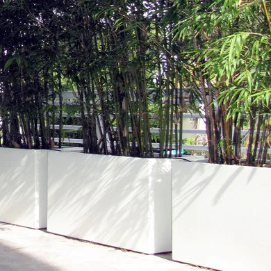 Matte White Rectangular Trough Planter
