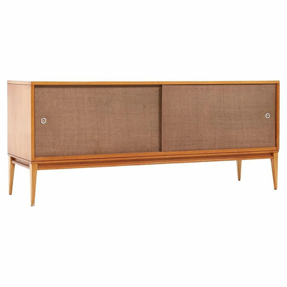 Mid-Century Modern Sliding Door Credenza