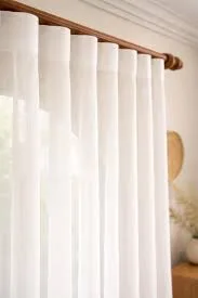 White Linen Sheer Curtains