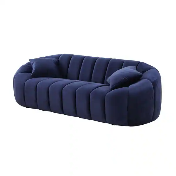 Channel Tufted Velvet Modular Sofa