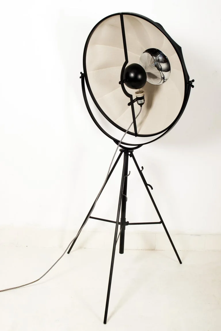 Black Metal Tripod Floor Lamp