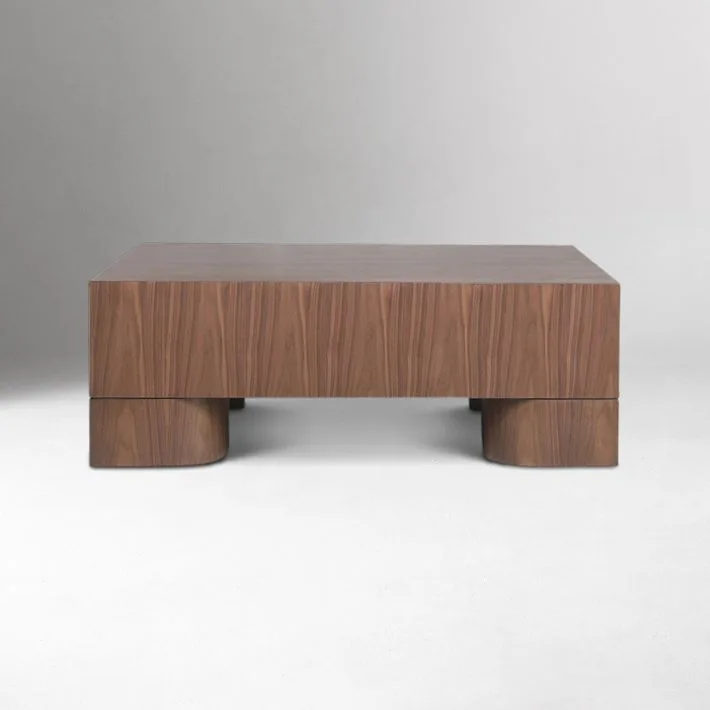 Logan Rectangular Walnut Coffee Table